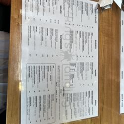 The King's Landing - Menu