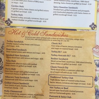 Henri's Cafe - Menu. Part 3: Specialty Sandwiches and Hot & Cold Sandwiches - American Near Me - Oxnard, California