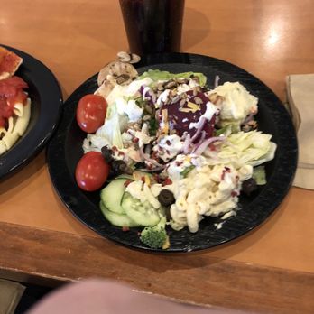 Shakey's Pizza Parlor - Salad from serve yourself salad bar. - Pizza Near Me - Palmdale, California Shakey's Pizza Parlor - Salad from serve yourself salad bar. - Pizza Near Me - Palmdale, California
