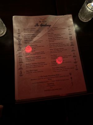 Menu photo 1 The Speakeasy Pasadena, CA