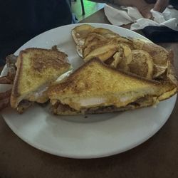 Backroom Bar and Grille - Philly steak fresh and delicious with homemade chips also very good!