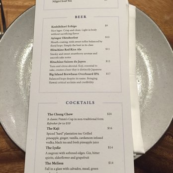 Senia - Cocktail Bars Near Me - Honolulu, Hawaii