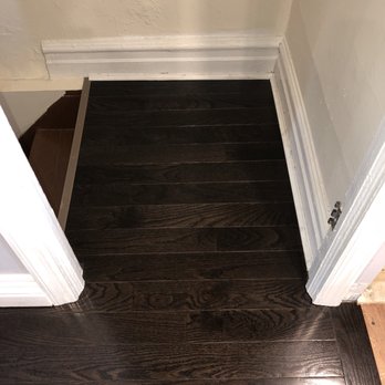 Caesar's Wood Floor - Caesar extended the wood floors onto the top of our basement stairs. - Flooring Near Me - Astoria, New York Caesar's Wood Floor - Caesar extended the wood floors onto the top of our basement stairs. - Flooring Near Me - Astoria, New York