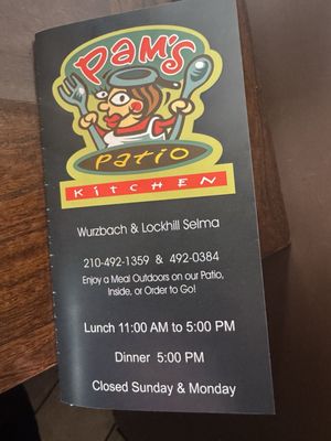 Menu photo 2 Pam's Patio Kitchen San Antonio, TX Menu photo 2 Pam's Patio Kitchen San Antonio, TX