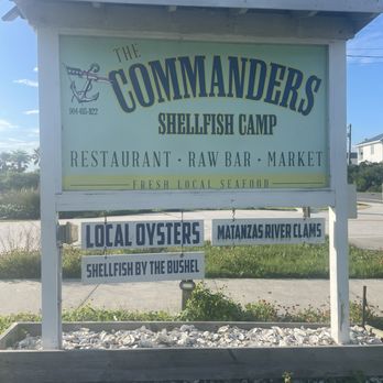 Commander's Shellfish Camp - Entrance - Bars Near Me - St. Augustine, Florida