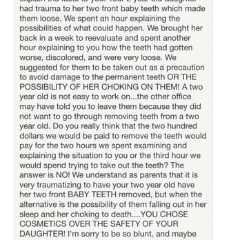 Mini Mouths - Response before being edit. Pay attention to agression, the owner called me mental ilness. - Pediatric Dentists Near Me - Coral Springs, Florida