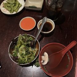 Miyako - Ginger salad and miso soup