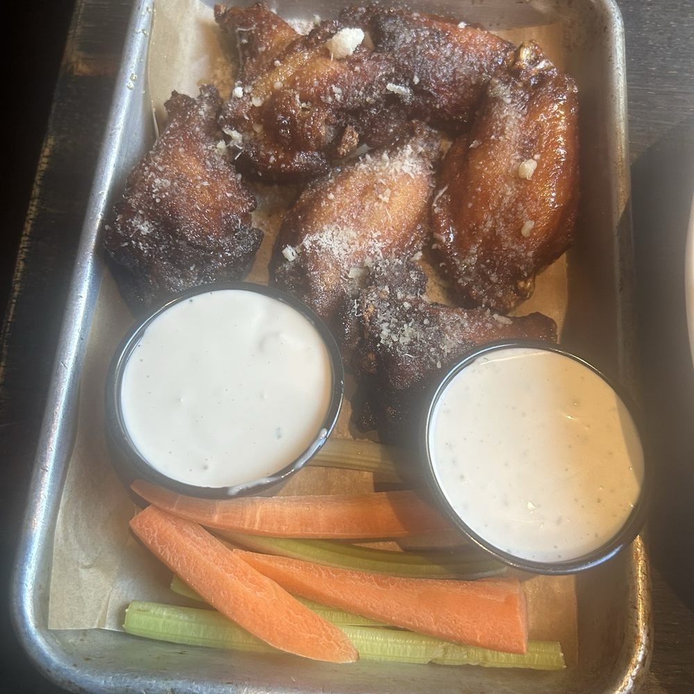 Bentley's on Bedford - Hot honey Parmesan wings - American Near Me - Lynchburg, Virginia Bentley's on Bedford - Hot honey Parmesan wings - American Near Me - Lynchburg, Virginia