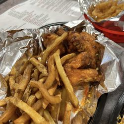 Wings, Rings and Things - Wings and fries