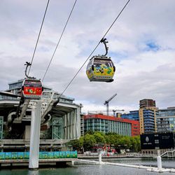 Emirates Air Line - Royal Docks - Pokémon Worlds Themed Cable Cars.