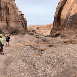 Views from our Moab rappelling trip.
