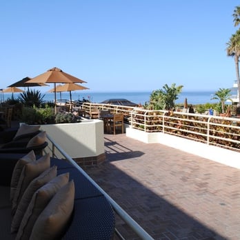 Marisol - The happy hour deck off the bar, overlooking the pool at The Cliffs - Seafood Near Me - Pismo Beach, California