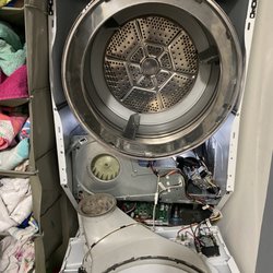 Airtexno Appliance Repair - Put on the drum belt back
Recommended not to overload the dryer.