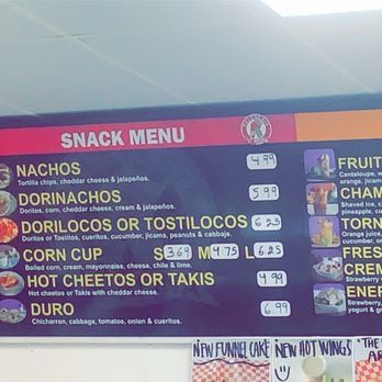 Paleteria La Reina - Menu - Ice Cream & Frozen Yogurt Near Me - New Braunfels, Texas