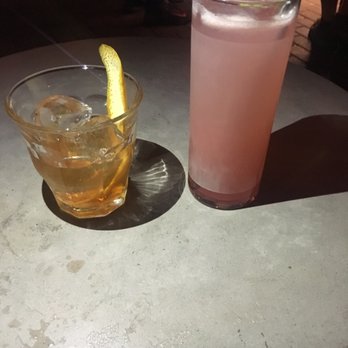 The Ramble Hotel - Bourbon drink and gin drink @ the garden bar - Hotels Near Me - Denver, Colorado