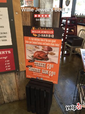 Menu photo 7 Willie Jewell's Old School Bar-B-Q Yulee, FL