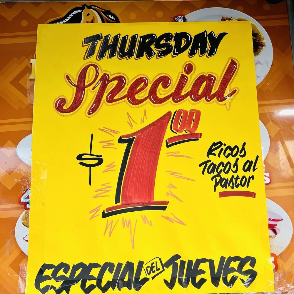 Tacos El Potro  - Thursday Special (Jun 2025) - Tacos Near Me - Rosemead, California
