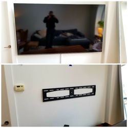 Albtek - Samsung TV 85", Flat Mount, External Cord Concealment (wall cover)
