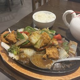 My sizzling tofu after I ate all I could! My sizzling tofu after I ate all I could!