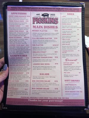 Menu photo 1 Pigskins Bar And Grill Cincinnati, OH Menu photo 1 Pigskins Bar And Grill Cincinnati, OH