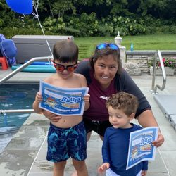 Sunsational Swim School - Private Swim Lessons - Hank (5yrs) & Johnny (1.5yrs) on last day