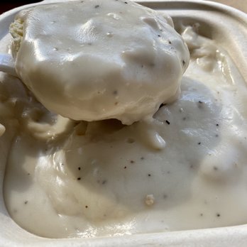 Woodland Villa Restaurant - Half order of biscuits with sausage gravy ($5) - Italian Near Me - Klamath, California Woodland Villa Restaurant - Half order of biscuits with sausage gravy ($5) - Italian Near Me - Klamath, California