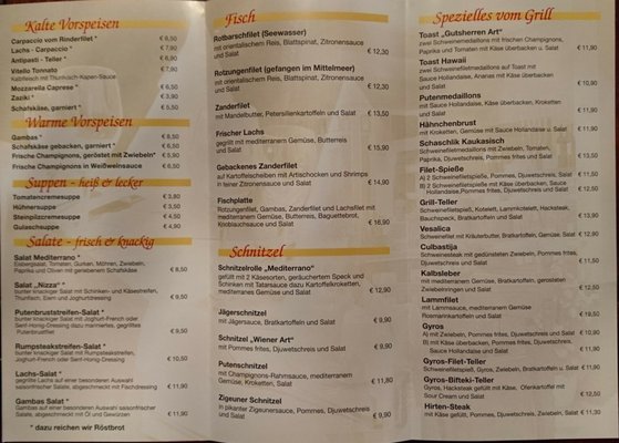 Menu photo 1 Trocadero Hanover, NI