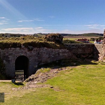 Bamburgh Castle - the original entrance - Landmarks & Historical Buildings Near Me