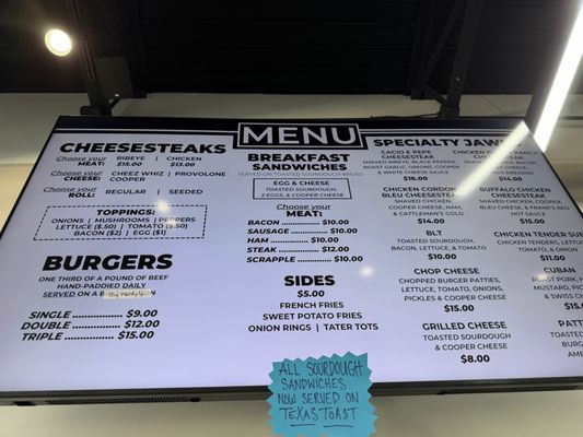 Menu photo 1 The Cheesesteak Guy Lemoyne, PA