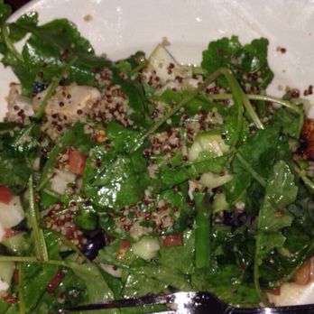 BJ's Restaurant & Brewhouse - The super salad...baby kale,spinach,quinoa seeds,tomatoes,black beans,Apple slices,cucumbers,onions etc... - New American Near Me - Valley Stream, New York