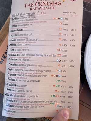 Menu photo 1 Mesón Las Conchas Salamanca, SA Menu photo 1 Mesón Las Conchas Salamanca, SA