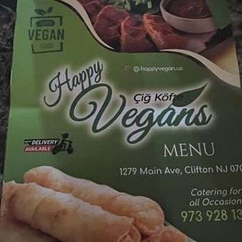 Happy Vegans - Menu - Vegan Near Me - Clifton, New Jersey