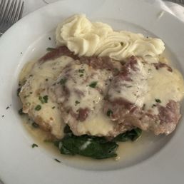 Veal Saltimbocca! A little chewy but all around pretty good. Veal Saltimbocca! A little chewy but all around pretty good.