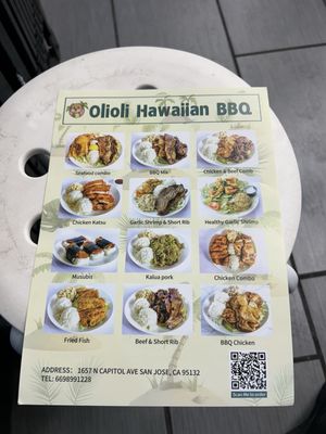 Menu photo 4 Olioli Hawaiian BBQ San Jose, CA Menu photo 4 Olioli Hawaiian BBQ San Jose, CA