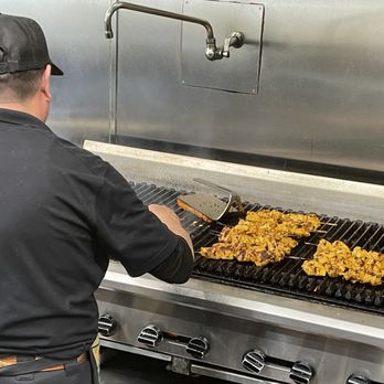Green Olive - Grilling some yummy Chicken Kabobs! - Mediterranean Near Me - Downey, California
