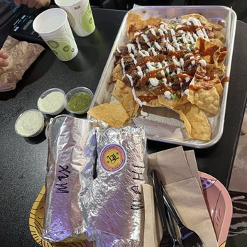Lucha Libre - Horchata Mexi-Pino California Surf & Turf Burrito Birria Nachos Cucumber Pineapple - Mexican Near Me - San Diego, California
