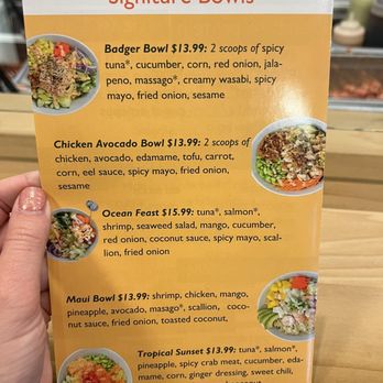 Poke Bay - Signature Bowls Menu - Poke Near Me - Madison, Wisconsin