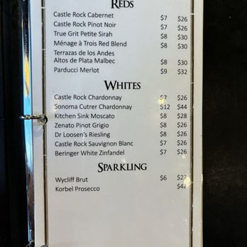 The Tavern at St. Michael's Square - Wine selection March 2024 - New American Near Me - Greeley, Colorado