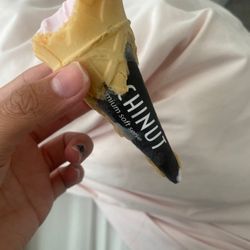 Mochinut San Marcos - Lazy workers left paper in my icecream cone.