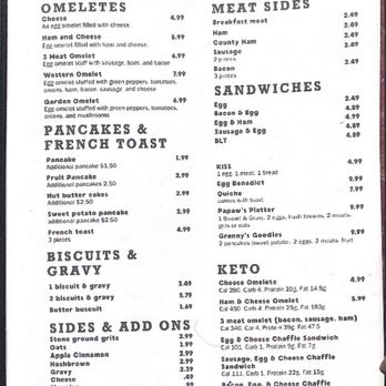 Taste Buds - Breakfast Menu - Shaved Ice Near Me - Bristol, Tennessee