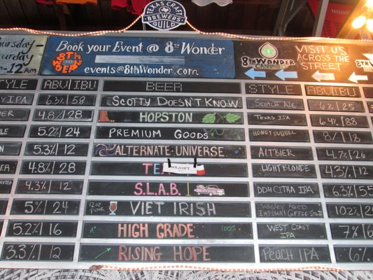 Menu photo 4 8th Wonder Brewery Houston, TX Menu photo 4 8th Wonder Brewery Houston, TX