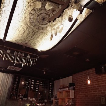 Prospect Gourmand - Cute chandelier utilizing glasses/cups and utensils - New American Near Me - Beverly Hills, California Prospect Gourmand - Cute chandelier utilizing glasses/cups and utensils - New American Near Me - Beverly Hills, California