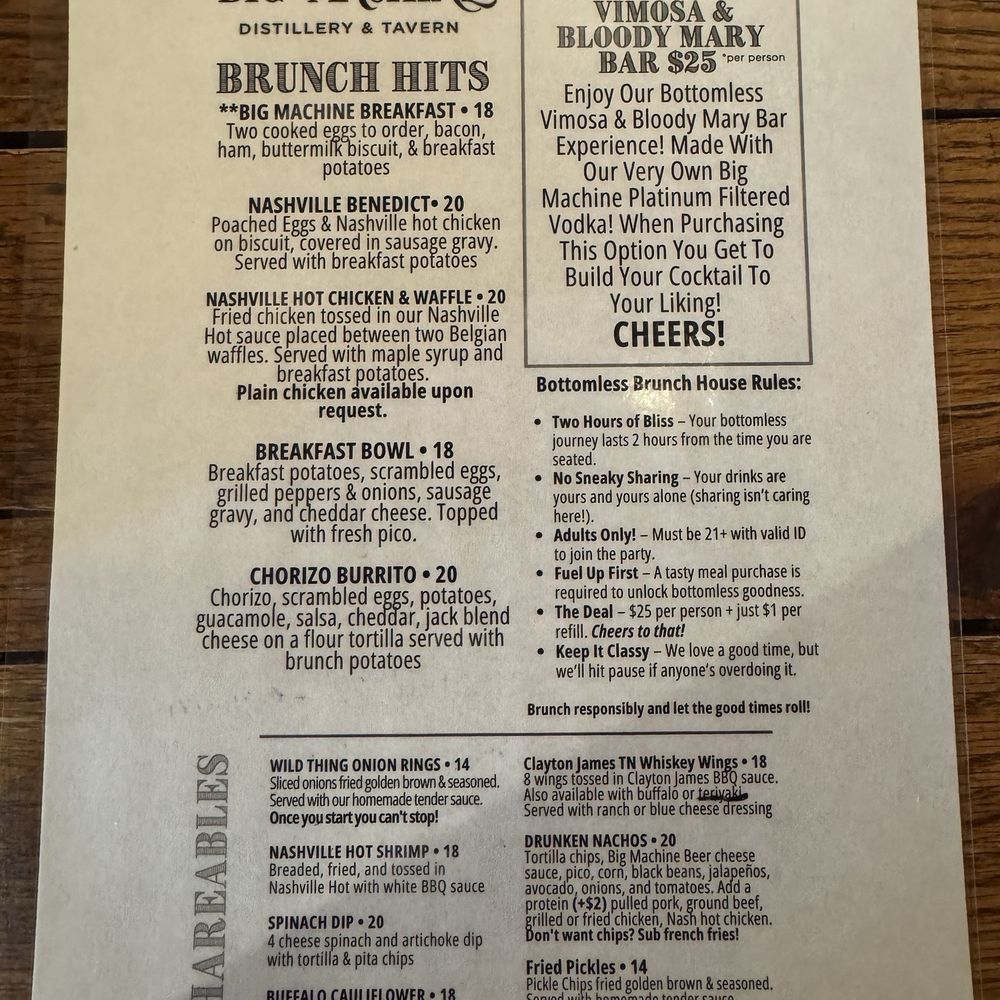 Big Machine Distillery & Tavern - Distilleries Near Me - Nashville, Tennessee