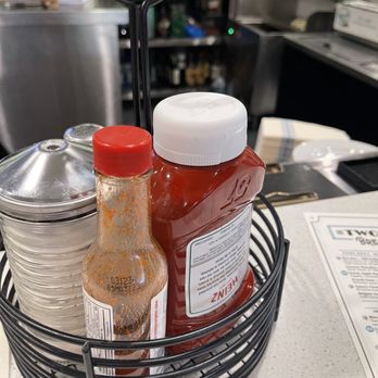 Twohey’s Restaurant - Condiments at the bar - New American Near Me - South Pasadena, California Twohey’s Restaurant - Condiments at the bar - New American Near Me - South Pasadena, California