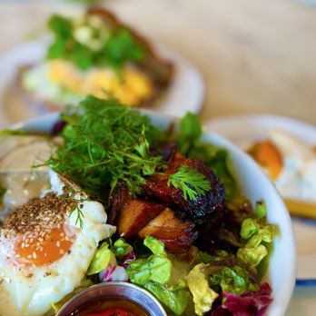 Doubting Thomas - Pork Belly Rice Bowl - Coffee & Tea Near Me - Los Angeles, California Doubting Thomas - Pork Belly Rice Bowl - Coffee & Tea Near Me - Los Angeles, California