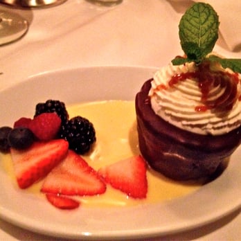 Ruth's Chris Steak House - Chocolate Peanut Butter Mouse Cake with Chocolate Ganache and Mixed Berries - Steakhouses Near Me - Pasadena, California