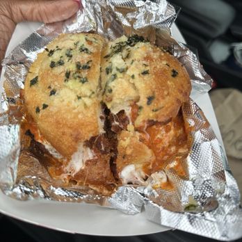 Original Brother's Pizza - Vodka parmigiana garlic knot sandwich - Pizza Near Me - Brooklyn, New York Original Brother's Pizza - Vodka parmigiana garlic knot sandwich - Pizza Near Me - Brooklyn, New York