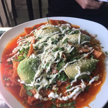 Tijuana Tacos 3 - Chilaquiles with red sauce. Huge portion and very good - Delis Near Me - Baltimore, Maryland