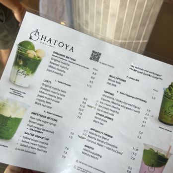 Hatoya - Menu - Coffee & Tea Near Me - Las Vegas, Nevada Hatoya - Menu - Coffee & Tea Near Me - Las Vegas, Nevada
