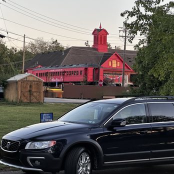 The Works Pizza - View from the parking lot on the trail - Pizza Near Me - Loveland, Ohio